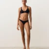 Braguitas de bikinis de cobertura media con corte en U