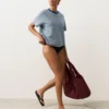 Braguitas de bikinis de cobertura media con corte en U