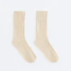 Calcetines clásicos de mezcla de seda con diseño acanalado
