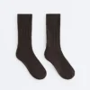 Calcetines clásicos de mezcla de seda con diseño acanalado