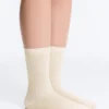 Calcetines clásicos de mezcla de seda con diseño acanalado