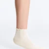 Calcetines clásicos de mezcla de seda con diseño acanalado
