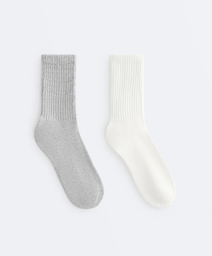 Calcetines clásicos holgados de mezcla de algodón Calcetines clásicos holgados de mezcla de algodón