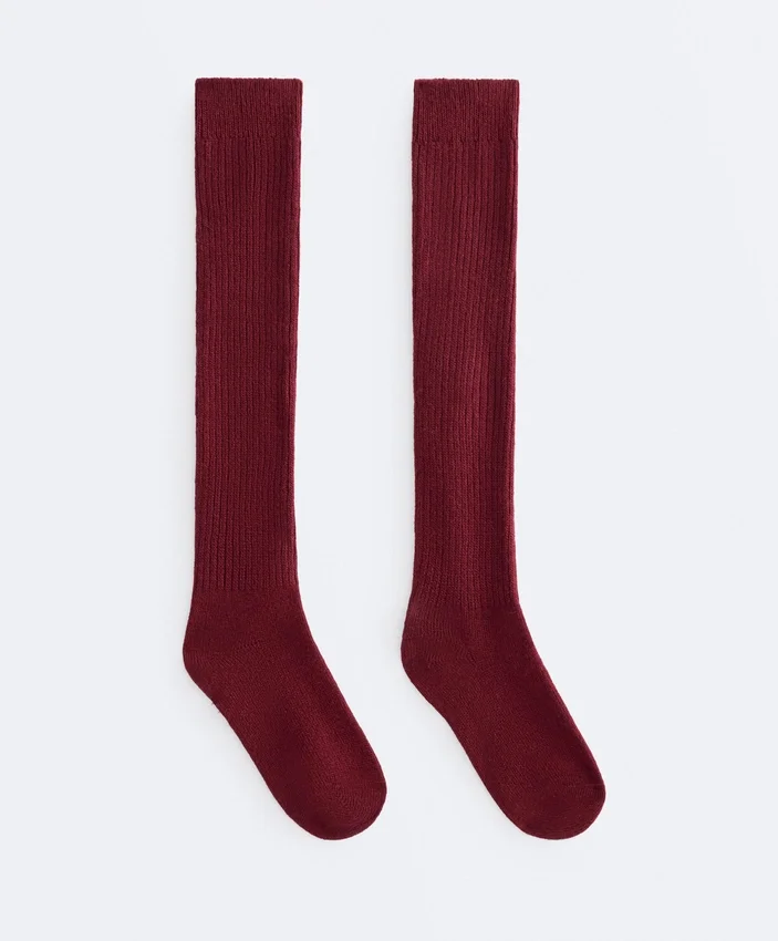 Calcetines largos 18 % cachemira y 13 % lana Calcetines largos 18 % cachemira y 13 % lana