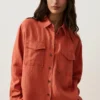 Camisas 100 % lino con bolsillos Camisas 100 % lino con bolsillos