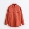 Camisas 100 % lino con bolsillos Camisas 100 % lino con bolsillos