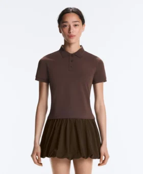 Camisas de algodón piqué de corte ajustado