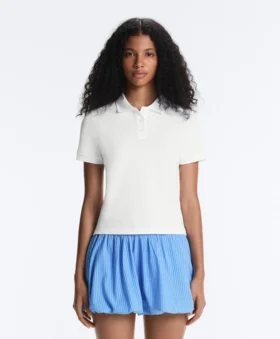 Camisas de algodón piqué de corte ajustado