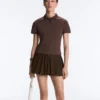 Camisas de algodón piqué de corte ajustado
