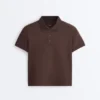 Camisas de algodón piqué de corte ajustado