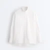 Camisas de cuello alto 100 % algodón