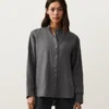 Camisas de cuello alto 100 % lino Camisas de cuello alto 100 % lino