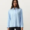 Camisas de cuello alto 100 % lino Camisas de cuello alto 100 % lino