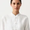 Camisas de cuello alto 100 % lino Camisas de cuello alto 100 % lino