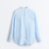 Camisas de cuello alto 100 % lino Camisas de cuello alto 100 % lino