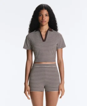 Camisas de manga corta a rayas Comfortlux