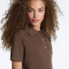Camisas de manga corta de punto calado