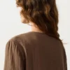 Camisas de manga larga con lazos, 100 % algodón Camisas de manga larga con lazos, 100 % algodón