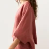 Camisas de pantalón corto 100 % lino Camisas de pantalón corto 100 % lino