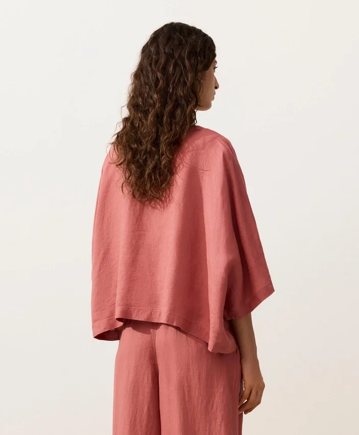 Camisas de pantalón corto 100 % lino Camisas de pantalón corto 100 % lino
