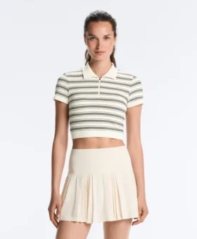 Camisas de pantalón corto sin costuras a rayas Camisas de pantalón corto sin costuras a rayas