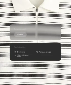 Camisas de pantalón corto sin costuras a rayas Camisas de pantalón corto sin costuras a rayas