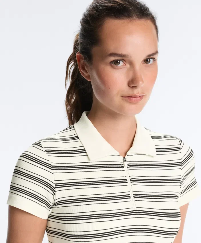 Camisas de pantalón corto sin costuras a rayas Camisas de pantalón corto sin costuras a rayas