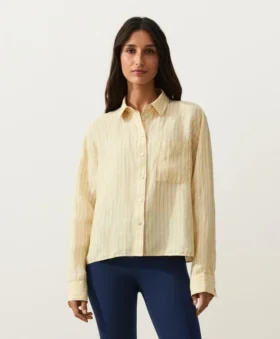 Camisas de pantalones cortos 100 % lino