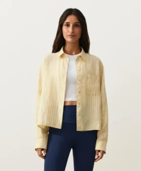 Camisas de pantalones cortos 100 % lino