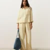 Camisas de pantalones cortos 100 % lino