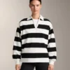 Camisas de piqué de algodón a rayas Camisas de piqué de algodón a rayas