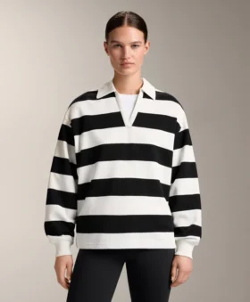 Camisas de piqué de algodón a rayas