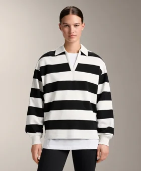 Camisas de piqué de algodón a rayas