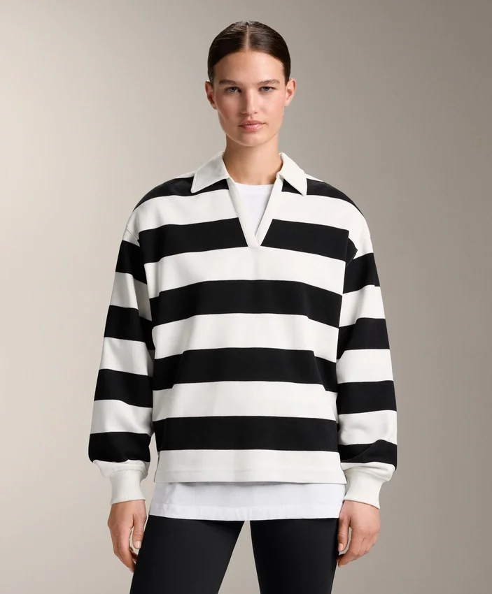 Camisas de piqué de algodón a rayas Camisas de piqué de algodón a rayas