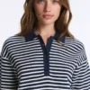 Camisas de punto a rayas 100 % algodón Camisas de punto a rayas 100 % algodón
