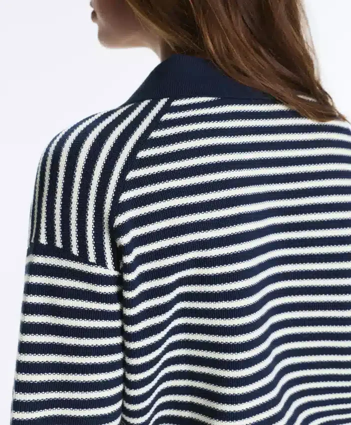 Camisas de punto a rayas 100 % algodón Camisas de punto a rayas 100 % algodón