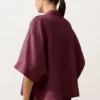 Camisas oversize de manga corta 100 % lino