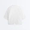 Camisas oversize de manga corta 100 % lino Camisas oversize de manga corta 100 % lino