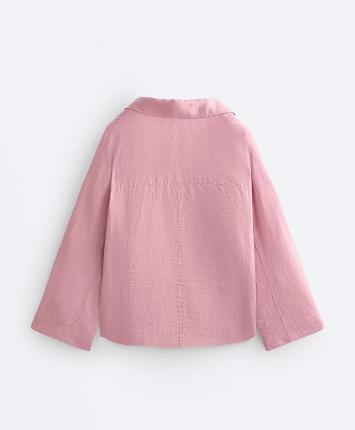 Camisas oversize de manga larga 100 % lino Camisas oversize de manga larga 100 % lino