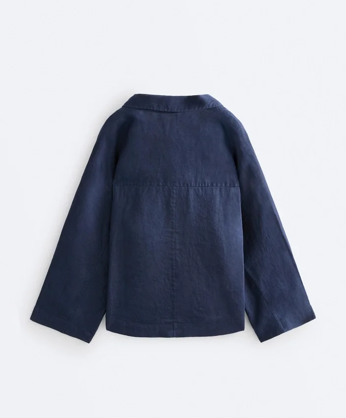 Camisas oversize de manga larga 100 % lino Camisas oversize de manga larga 100 % lino