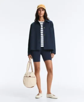 Chaqueta con bolsillos de mezcla de algodón