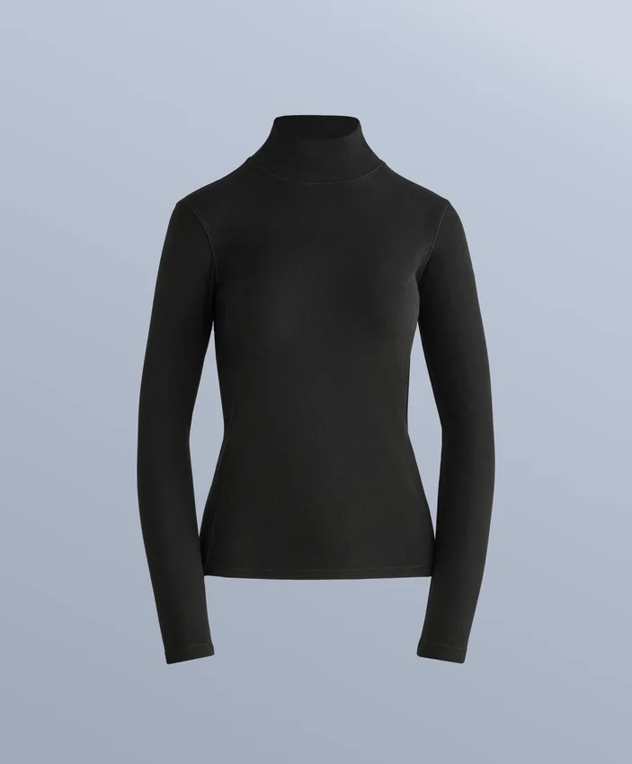 Camiseta térmica de cuello alto de forro polar Camiseta térmica de cuello alto de forro polar