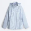 Chaqueta a rayas extra ligera e impermeable 10K Chaqueta a rayas extra ligera e impermeable 10K