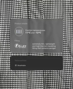 Chaqueta acolchada Fellex® Aerogel Gingham