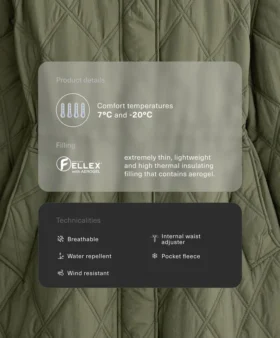 Chaqueta acolchada Fellex® Aerogel repelente al agua