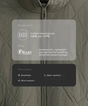 Chaqueta acolchada Fellex® Aerogel repelente al agua