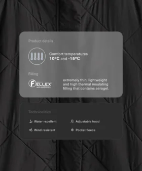 Chaqueta acolchada Fellex® Aerogel repelente al agua