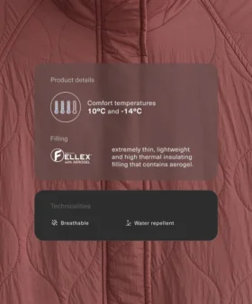 Chaqueta acolchada Fellex® Aerogel repelente al agua