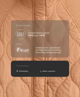 Chaqueta acolchada Fellex® Aerogel repelente al agua