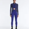 Chaqueta ajustada de punto elástico